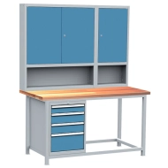 Dílenský stůl s kontejnery, set DPJ 106