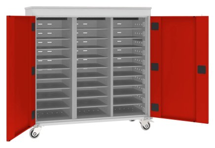 Vozík na notebooky WNL 310+ - 30 oddělení - 4