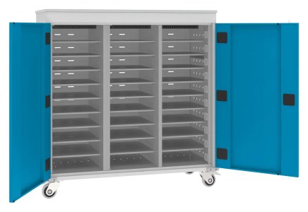 Vozík na notebooky WNL 310+ - 30 oddělení - 3