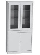 Skříň se skleněnými a plnými dveřmi Kovos SPS K1A