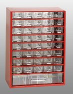 Závěsná ukládací skříňka se zásuvkami 6703 červená