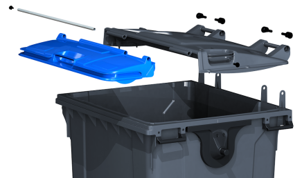 Plastový kontejner SPLIT LID - 7