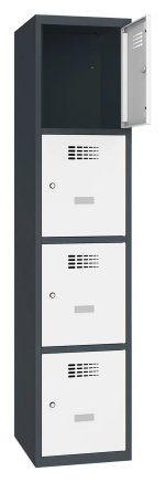 Šatní skříň kovová Sus 414 W šířka 400 mm - 2