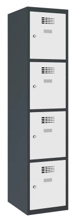 Šatní skříň kovová Sus 414 W šířka 400 mm