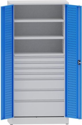 Dílenská skříň se zásuvkami