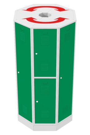 Otočná sestava šatníků RAS P1A - 4