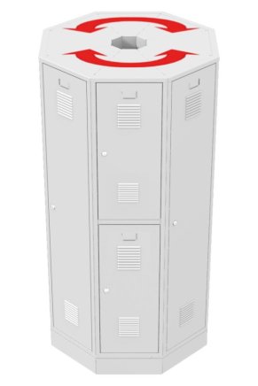 Otočná sestava šatníků RAS P1A - 6