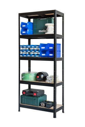 Bezšroubový policový regál Futur 200 1800x1200x450mm černá - 2