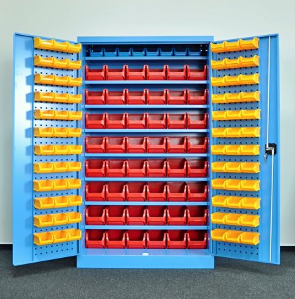 Dílenská skříň Kovos s plastovými boxy SPZ_11_0003_C_VAR_8