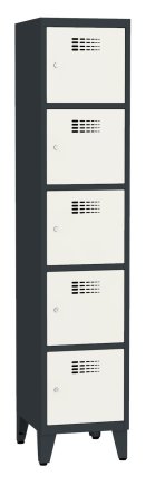 Šatní skříň kovová Sus 415 W šířka 400 mm - 7