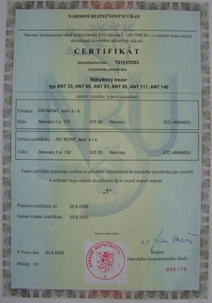 Trezor nábytkový typ ANT 90 - 4