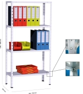 Kovona Šroubový policový regál 50 kg typ N744K1