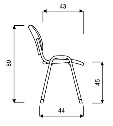 Konferenční židle ISO dřevěná - 1