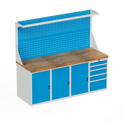 Dílenský stůl s podstavným kontejnerem HD_20DDD5_FP