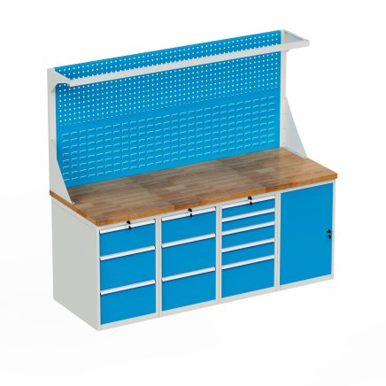 Dílenský stůl s podstavným kontejnerem HD_20335D_FP