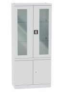 Skříň se skleněnými a plnými dveřmi Malow NSML 114