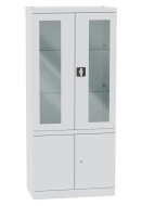 Skříň se skleněnými a plnými dveřmi Malow NSML 114