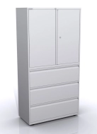 Skříň s dveřmi a zásuvkami SYC10/36D/3