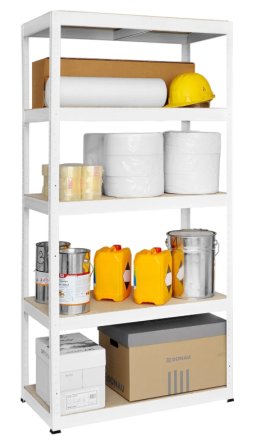 Bezšroubový policový regál Futur 250 1800x900x450mm bílá - 2