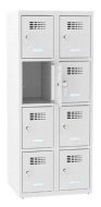 Šatní skříň kovová se sníženou výškou MSum 324S šířka 600 mm