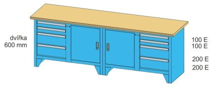 Dílenský stůl PS 3-1 - 2