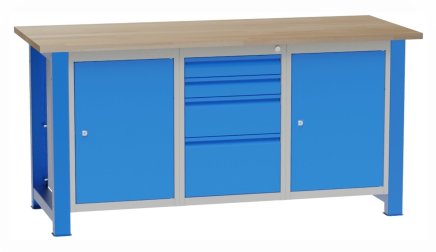 Dílenský stůl s vloženými kontejnery SD41722