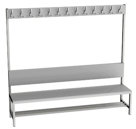 Šatnová lavice LAV 20V - šířka 2000 mm