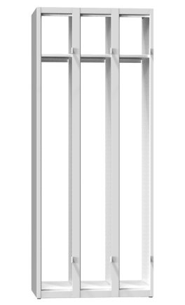 Kovová šatní skříňka třídveřová XS73-18 - 2