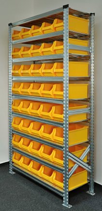 Regál s plastovými boxy 877851017 (7 modelů) - 2