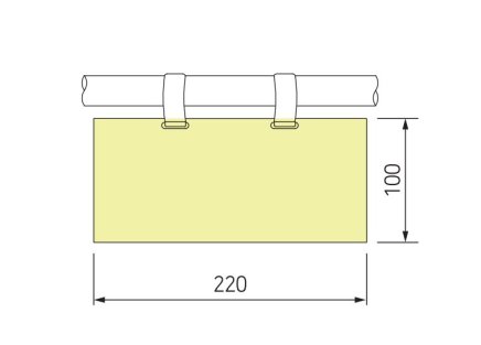 Závěsná kapsa na štítek NP-0220 - 2