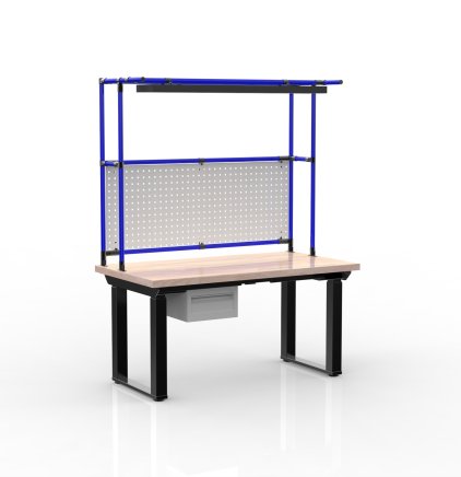 Elektricky výškově stavitelný stůl s kontejnerem s jednou zásuvkou 24111937