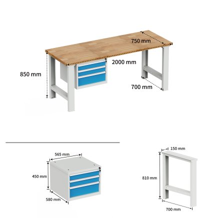 Dílenský pracovní stůl EN_2013 - 2
