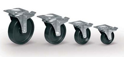 Kolo polypropylen, průměr 160 mm, otočné s brzdou - 2