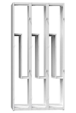 Šatní skříňka dělená XS96-18Z - 2