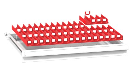Plastové dělení zásuvek ZD 36 x 27D