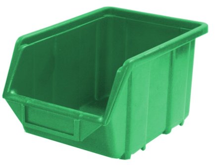 Plastový zásobník Ecobox medium - barva zelená