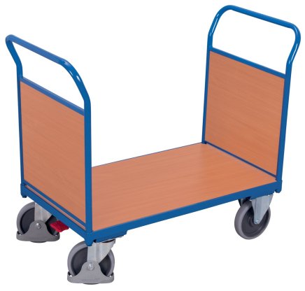 Plošinový vozík se dvěma dřevěnými výplněmi sw-700.202
