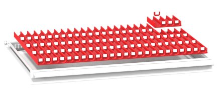 Plastové dělení zásuvek ZG 54 x 36D