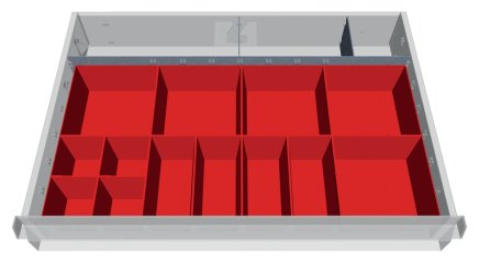 Plastová dělící vložka 168-132A