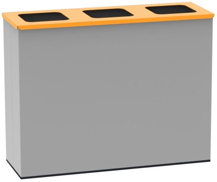 Odpadkový kovový koš KOS 1296 - 4