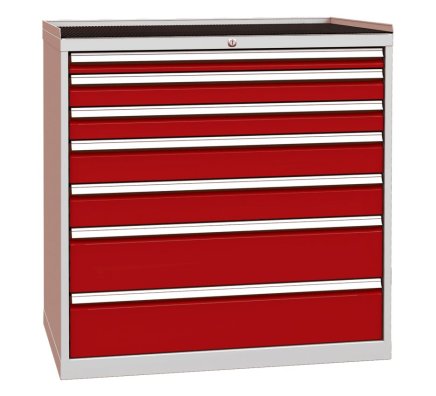 Zásuvková dílenská skříň DPO 07C - 4