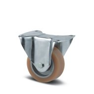 Pevné přístrojové kolo hnědé s uchycením plotýnkou (4 modely)