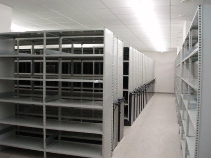 Posuvné regály šířky 830 mm typ E1.58