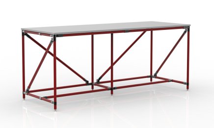 Dílenský stůl z trubkového systému šíře 2000 mm, 240405312