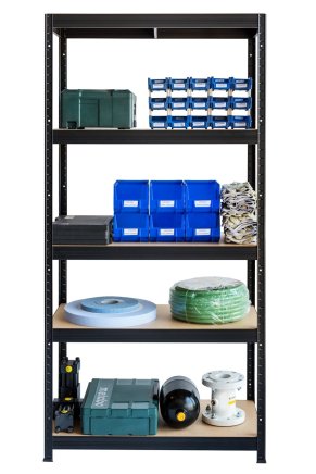 Bezšroubový policový regál Futur 250 1800x1200x600mm černá - 3