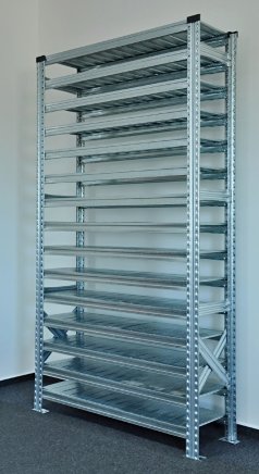 Bezšroubový policový regál 1972 x 1124 x 330 mm - 2
