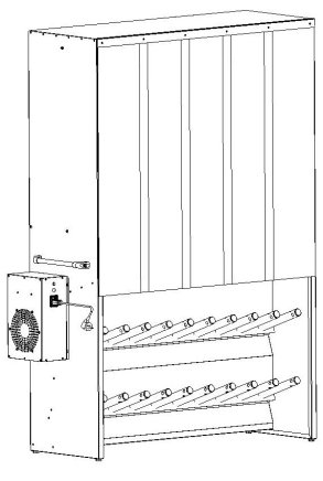 Skříň pro sušení oděvů a obuvi šířka 1515 mm - 2