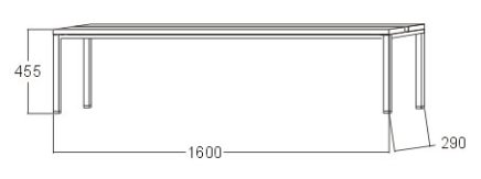 Šatnová lavice A6250 - šířka 1600 mm - 1