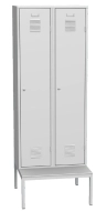Šatní skříň kovová s lavičkou SAL 42A