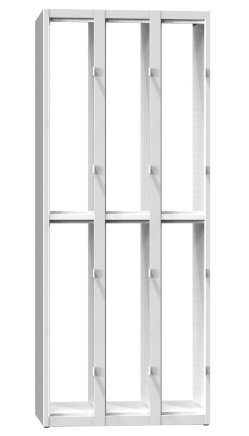 Šatní skříňka dělená XS76-18P - 2